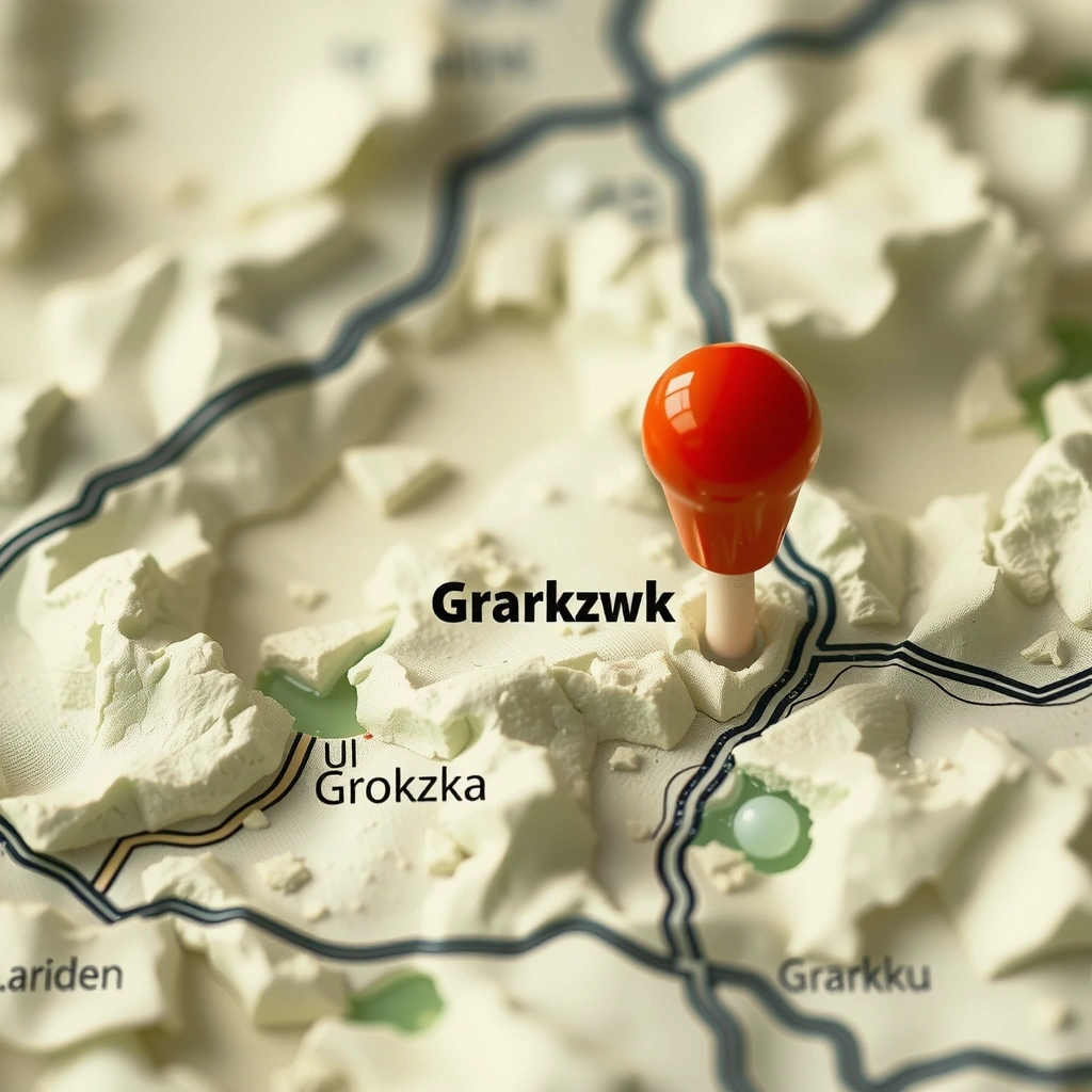 Mapa lokalizacji Kraków ul. Grodzka